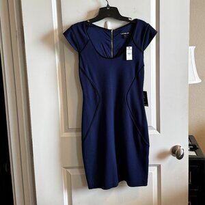 Express NWT Blue Ponte Dress Size 6